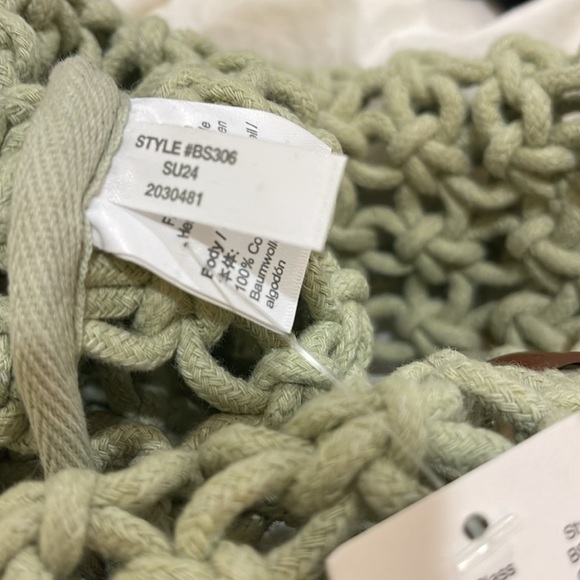 J.Crew NWT Cadiz hand knotted rope tote 💯% cotton - Picture 4 of 6